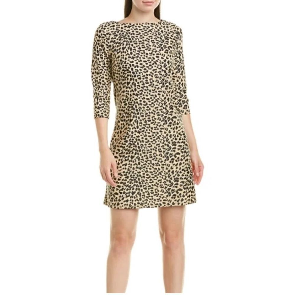Jude Connally Cheetah‎ Print Shift Dress, Size S, EUC